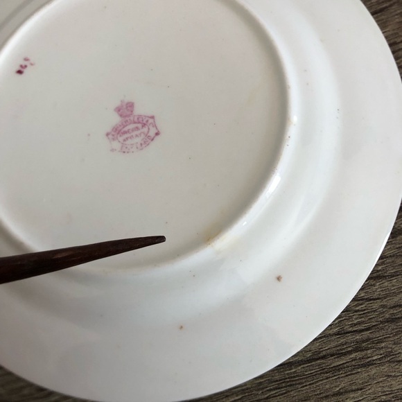 Vtg Hammersley Dresden Floral Gold Trim Plate - Picture 10 of 15